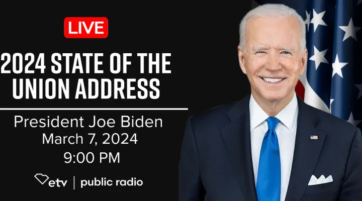 image of president biden with broadcast details