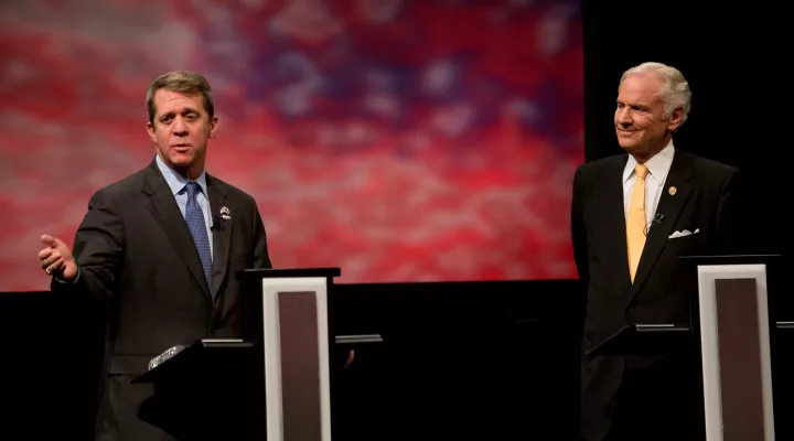 The first South Carolina Gubernatorial debate at the Francis Marion University Performing Arts Center in Florence.