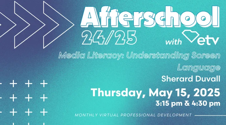 graphic showing Afterschool with ETV May 15, 2025
