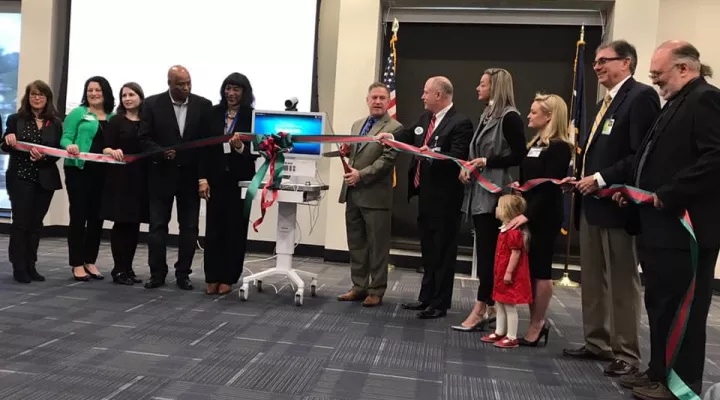 School-based Telehealth ribbon cutting