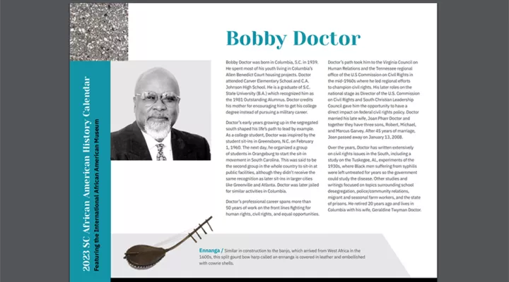 SC African American History Calendar: March Honoree - Bobby Doctor