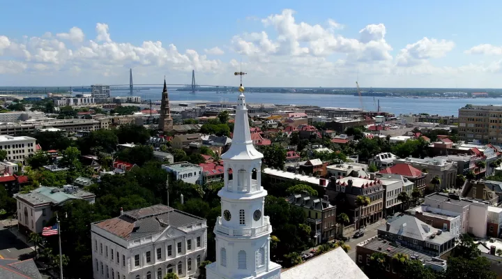 Charleston from the sky
