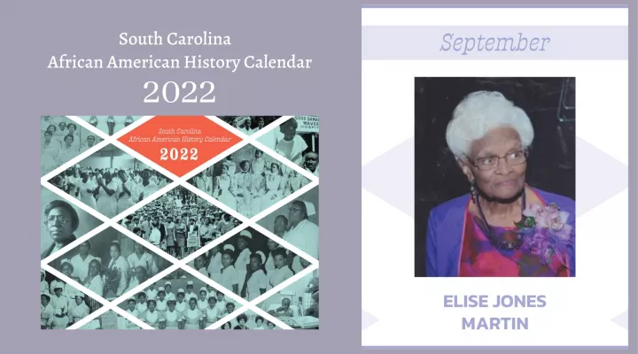 SC African American History Calendar: September Honoree - Elise Jones Martin