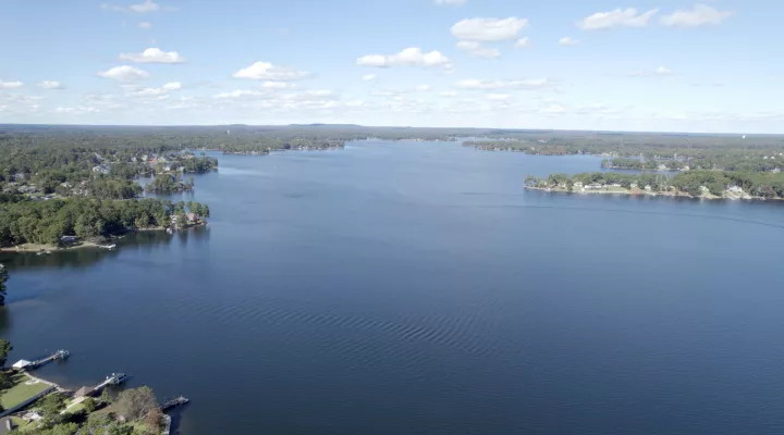 Aerial view of Lake Murray