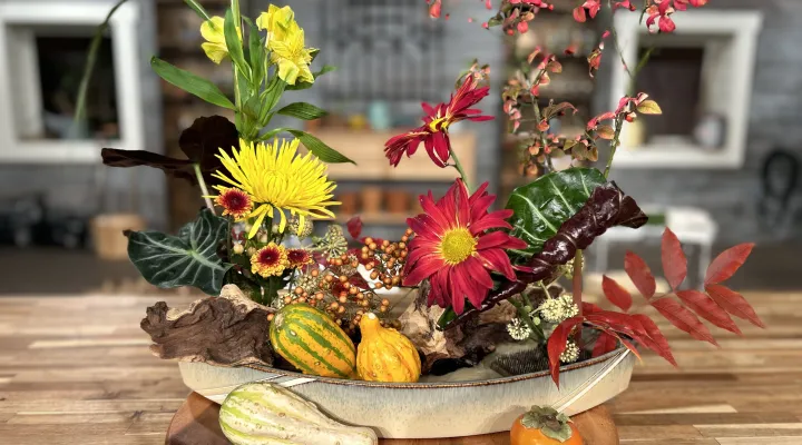 Ikebana Fall Arrangement