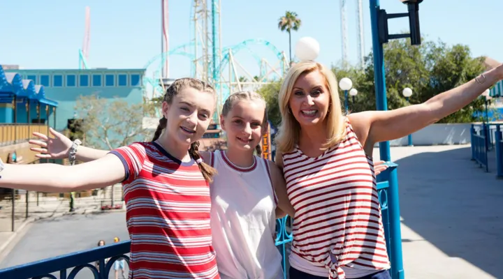 Mom with two daughters