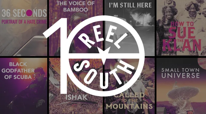 reel south season 10 image with film images in background