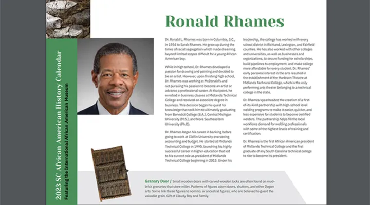 SC African American History Calendar: September Honoree - Ronald Rhames
