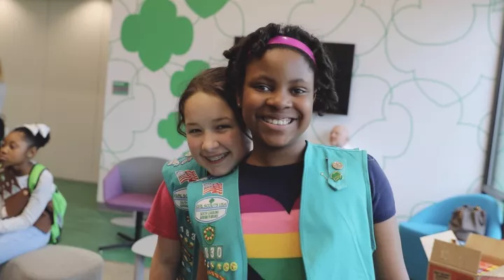 Girls Scouts at the Leadership Center