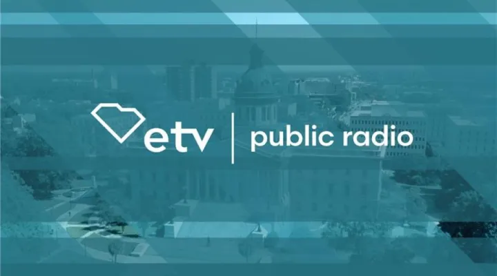 SCETV logo with statehouse in background