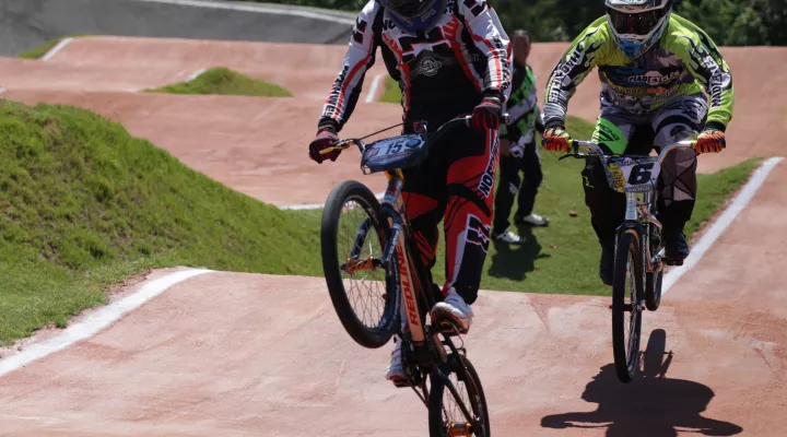 Professional BMX Racers at The Rock Hill Track