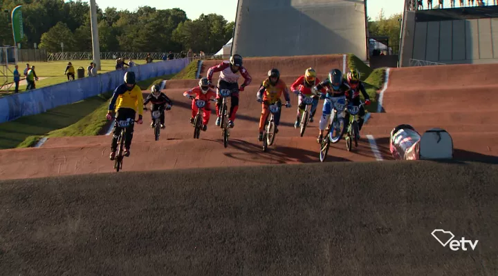 Photo of competitors at the UCI BMX World Cup Event held in Rock Hill, SC.