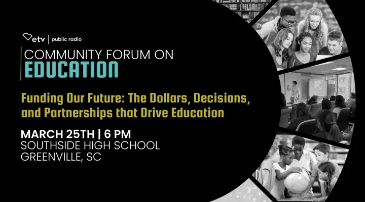 community forum flyer with event information
