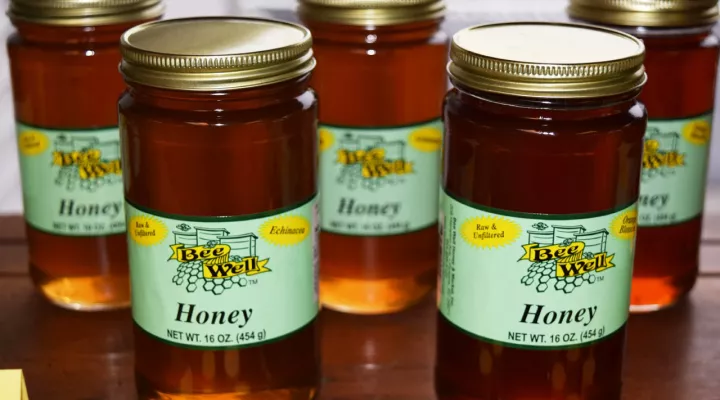 Bee Well Honey jars