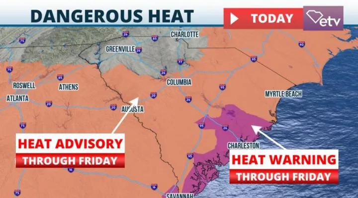 Excessive Heat And Strong Storms Start The Weekend In South Carolina