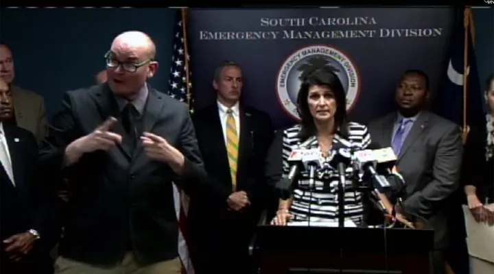 Governor Nikki Haley Urges Residents to Prepare for Hurricane Matthew