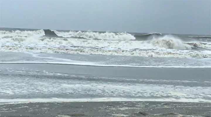 stormy ocean waves