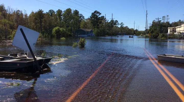 flooding in Conway from the Waccamaw River
