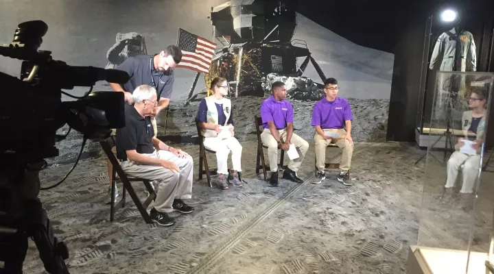 ETV let students interview astronaut Charles Duke