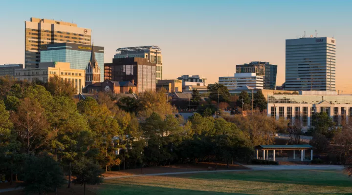 Shot of Columbia, South Carolina