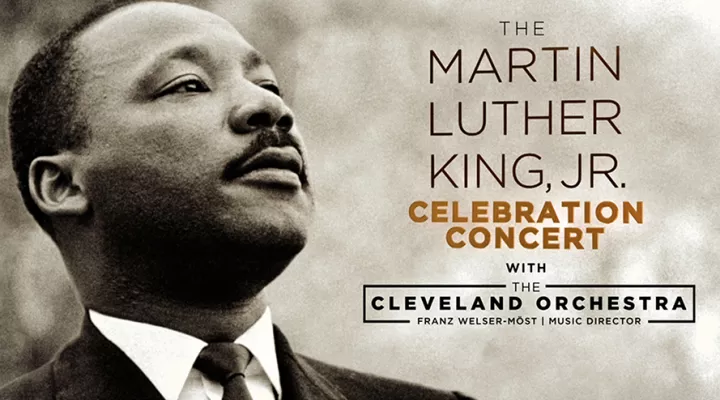 Graphic of Martin Luther King Jr. Celebration Concert with the Cleveland Orchestra MLK Day of Service