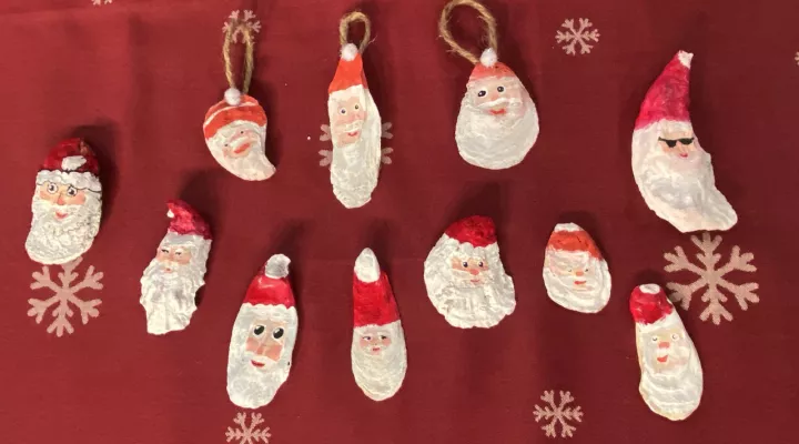 Oyster Shell Santas