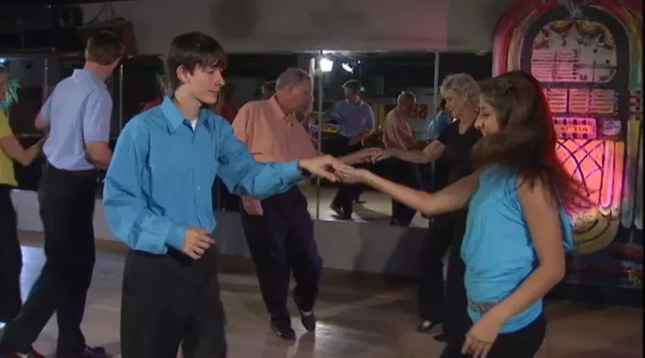Couples dancing the shag