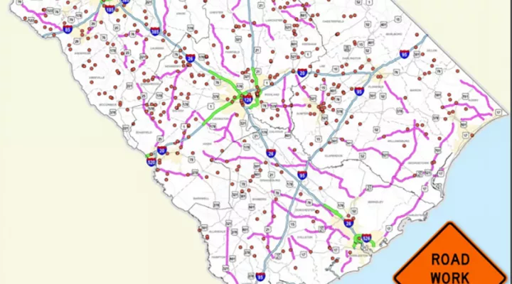 Statewide improvement projects across the state according to the S.C. Department of Transportation