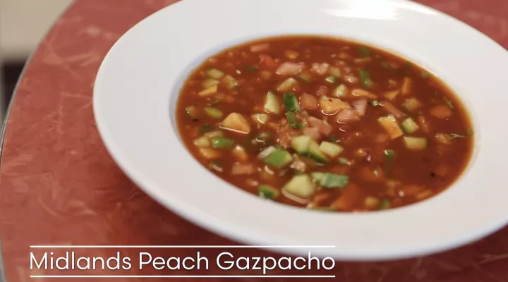 Midlands Peach Gazpacho