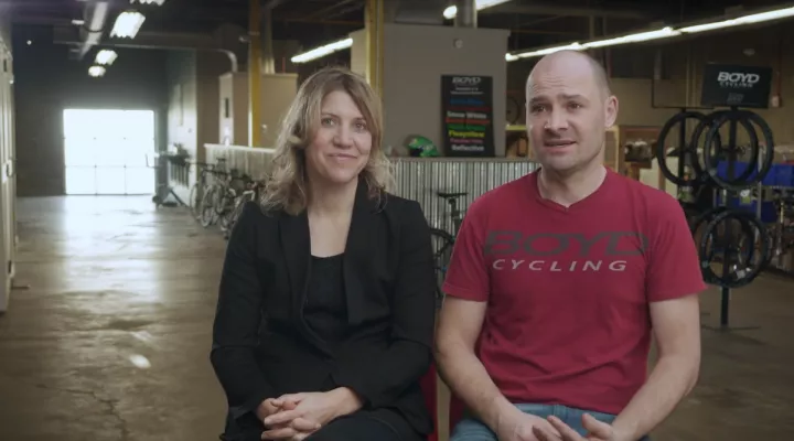 Boyd and Nicole Johnson of Boyd Cycling