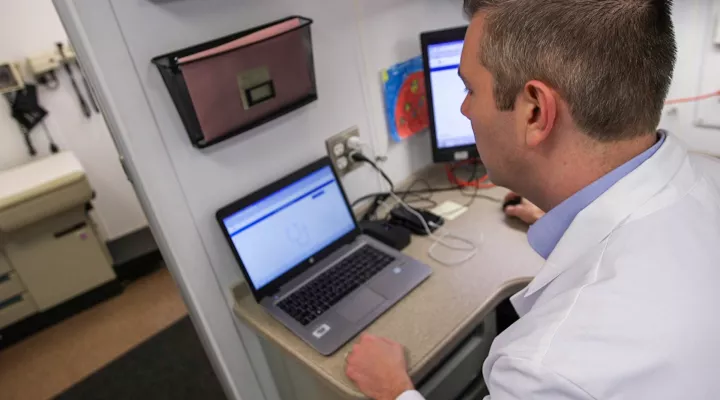 Palmetto Health Doctor Diagnosing Patients During the Storm Through Telehealth