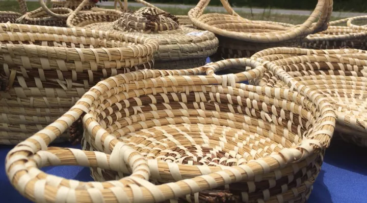 Sweetgrass baskets