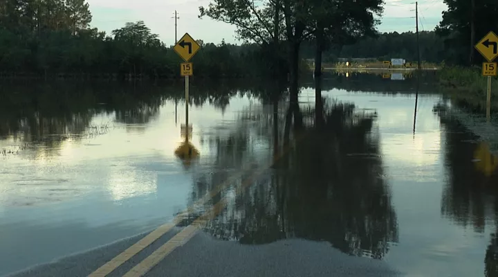 Flooding in the Town of Cheraw, SC 