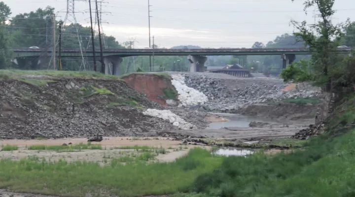 End of Columbia Canal emptied