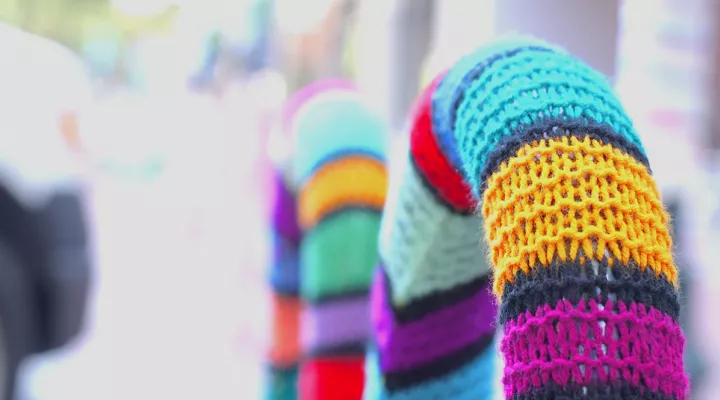 Yarn Bombing in Columbia