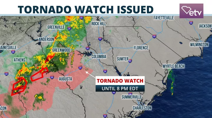 Tornado Watch Issued for Parts of the Midlands 