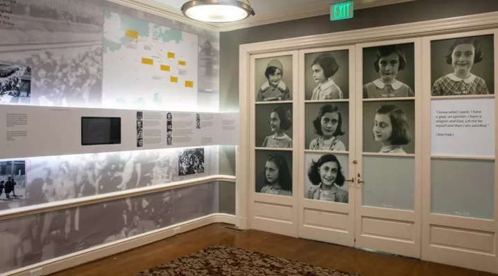 Inside the Anne Frank Center at the University of South Carolina.