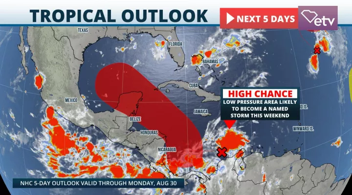  A depression or named storm is likely to form over the western Caribbean and southern Gulf this weekend.