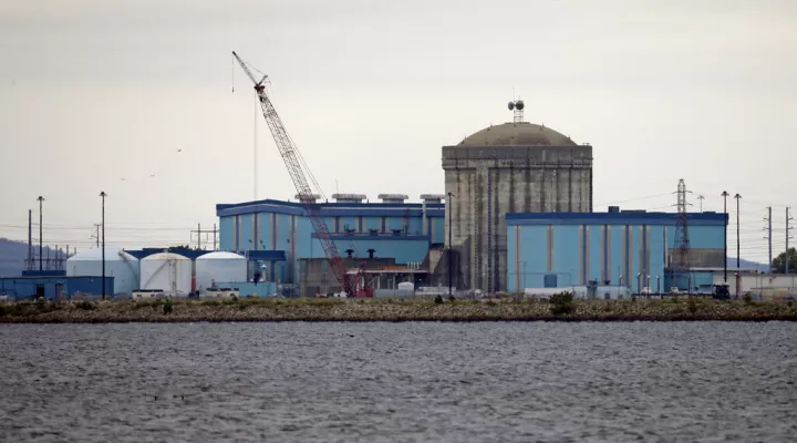 FILE - This Sept. 21, 2016 file photo shows Unit one of the V.C. Summer Nuclear Station near Jenkinsville, S.C.  Federal authorities say a fourth executive has been charged for his role in a failed multibillion-dollar project to build two nuclear reactors at the V.C. Summer site in South Carolina. Former Westinghouse executive Jeffrey A. Benjamin faces multiple felony counts of fraud, according to an indictment filed Wednesday, Aug. 18, 2021. (AP Photo/Chuck Burton, File)