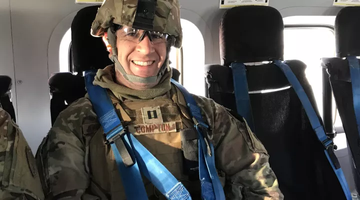 628th Civil Engineer Squadron operations flight commander Maj. Phil Compton heads to Afghanistan in 2018 as part of the Afghanistan-Pakistan Hands Program. 