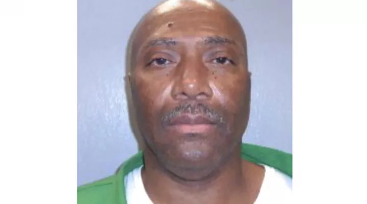 This photo provided by South Carolina Dept. of Corrections shows Richard Moore. Moore, an inmate set to die either by a firing squad or in the electric chair later this month is asking the state Supreme Court to halt his execution, Friday, April 8, 2022. Lawyers for 57-year-old Richard Moore say he shouldn't face execution until judges can determine if either method is cruel and unusual punishment.   ( South Carolina Dept. of Corrections via AP)