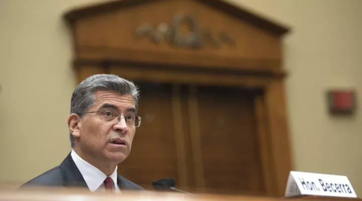 FILE - Health and Human Services Secretary Xavier Becerra testifies before a House Committee on Energy and Commerce Subcommittee on Health hearing, Wednesday, April 27, 2022, in Washington. Tennessee and South Carolina are joining five other states in extending health care coverage to women with low-to-modest incomes for a full year after childbirth.  Becerra announced the expansion of Medicaid and the Children’s Health Insurance Program on Friday, May 6.(AP Photo/Kevin Wolf, File)
