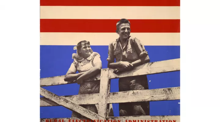  Poster:  Rural Electrification Administration, U.S. Department of Agriculture