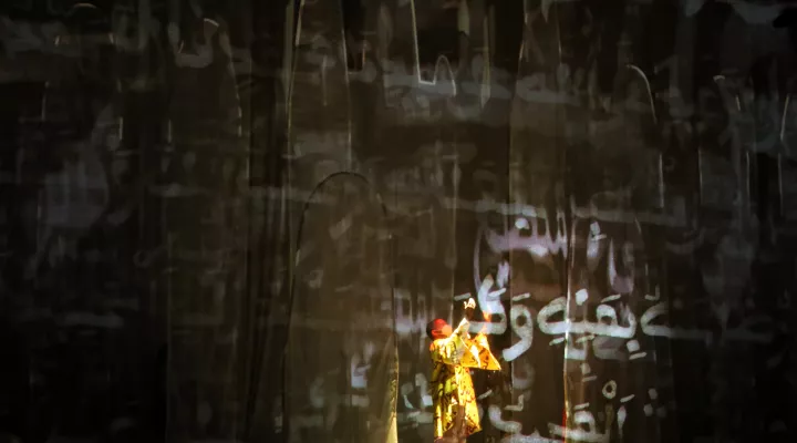  Understudy for Omar, George Johnson, performs during dress rehearsal a the Sottile Theater in Charleston, S.C. May 26, 2022