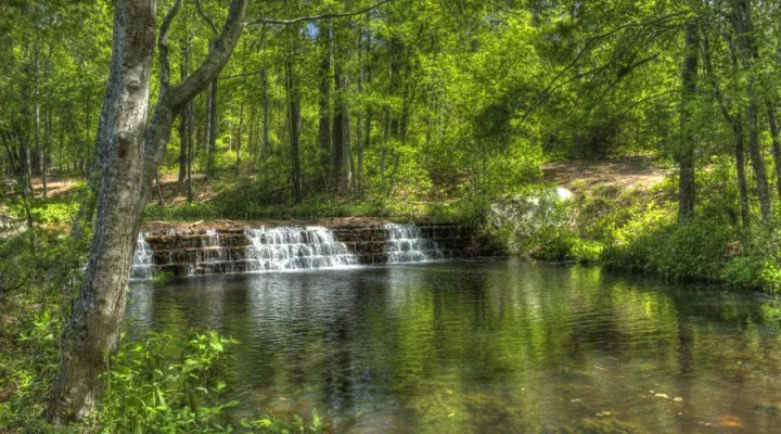  A waterway in Sesquicentennial State Park