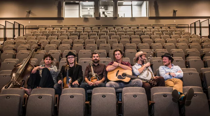 The Steep Canyon Rangers performing at the City Green Live Festival in Sandy Springs, Georgia in May 2019.