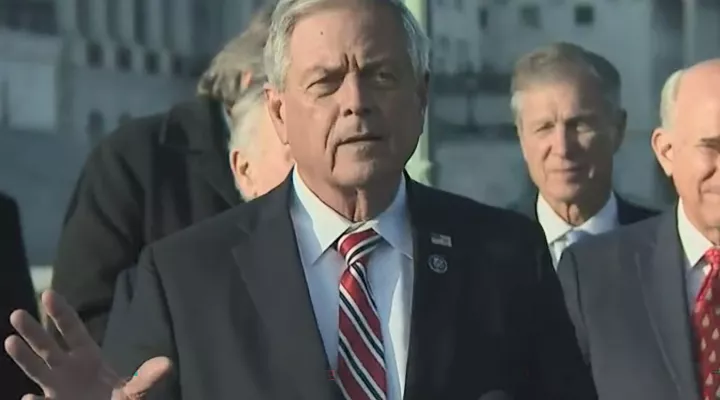 U.S. Rep Ralph Norman of South Carolina (R-5th) at a press conference with Freedom Caucus members in December. 