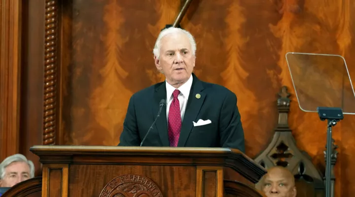 Gov. Henry McMaster gives his State of the State address on Wednesday, Jan. 25, 2023, in Columbia, S.C. 