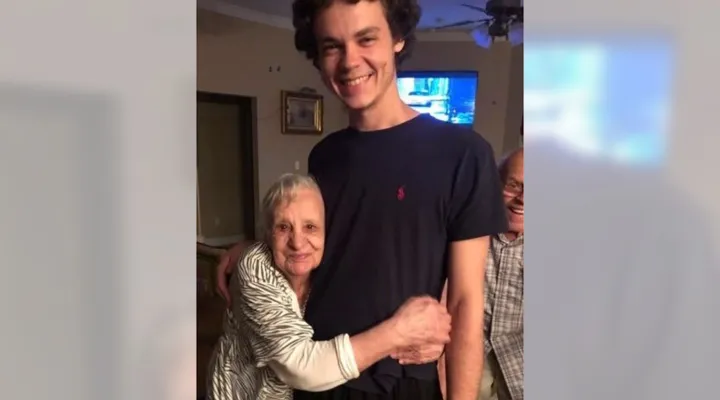 Matthew Tenedorio with his grandmother Jane Colgan. The 25-year-old was killed early New Year's Day by a man who used his car as a weapon on crowded Bourbon Street in New Orleans.