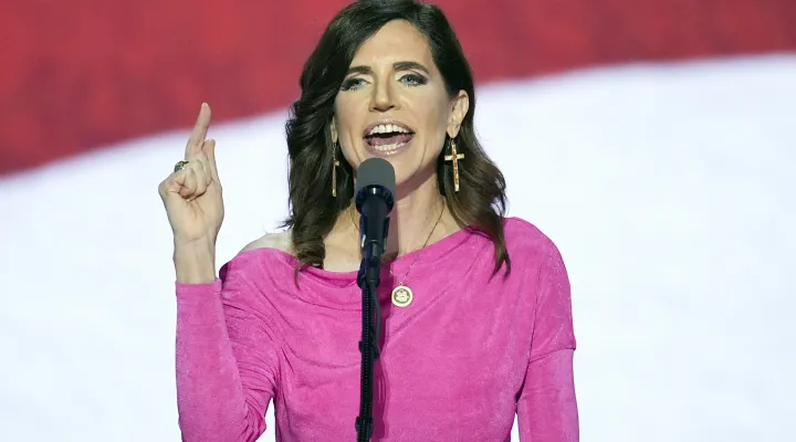FILE - Rep. Nancy Mace, R-SC., speaks during the Republican National Convention July 17, 2024, in Milwaukee. (AP Photo/J. Scott Applewhite, File)